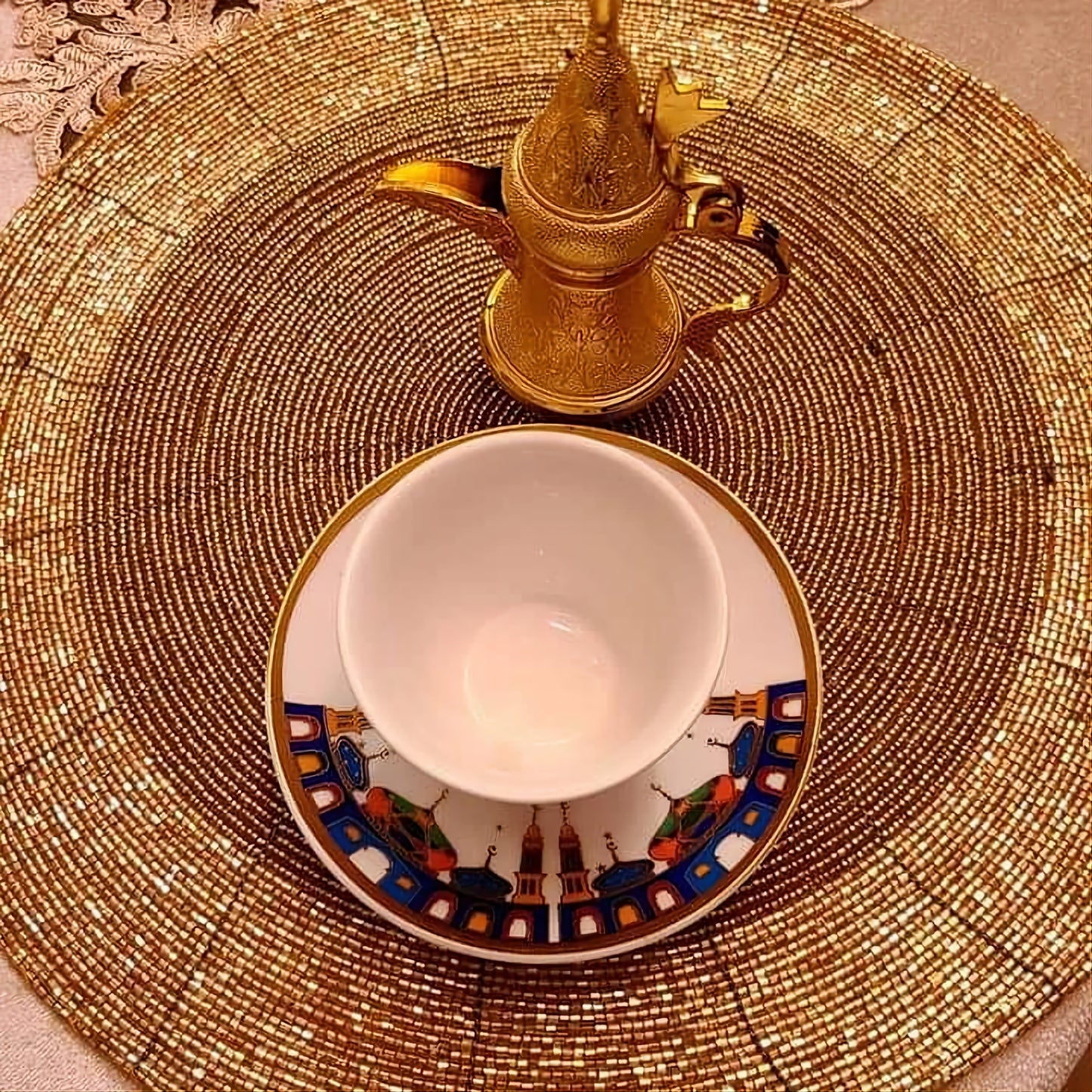 Golden Beaded Place Mates